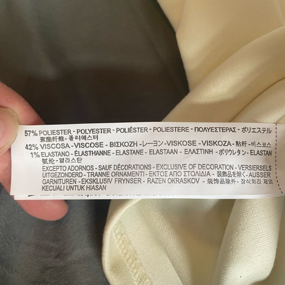 White Zara Vneck Top - Picture 5 of 6